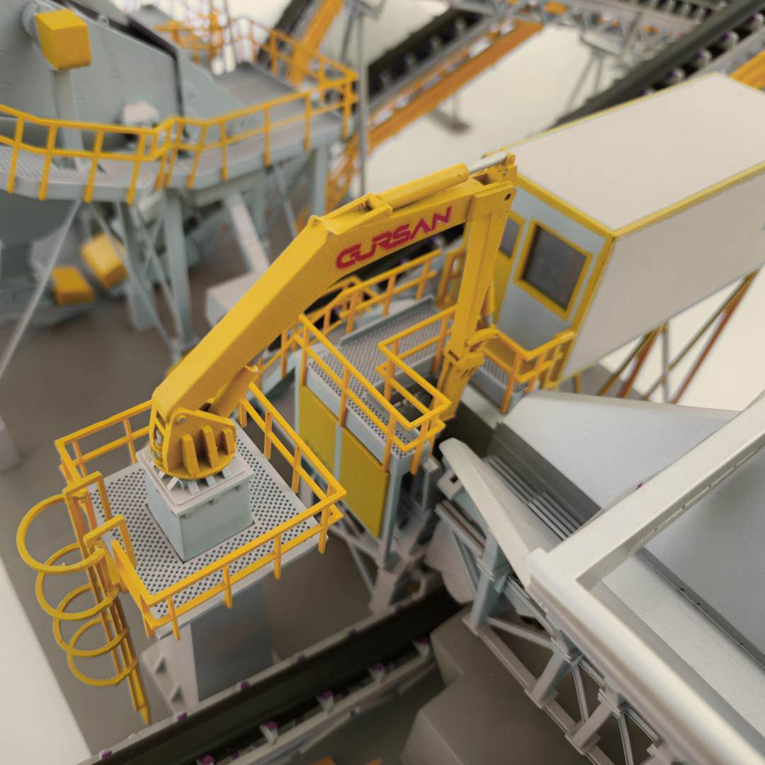 #Bauma2025 #GURSAN #ARIModel #IndustrialModel #CrushingPlant #ScreeningSystem #ConstructionMachinery #TradeFairModel #HallB2Stand215